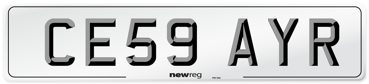 CE59 AYR Number Plate from New Reg